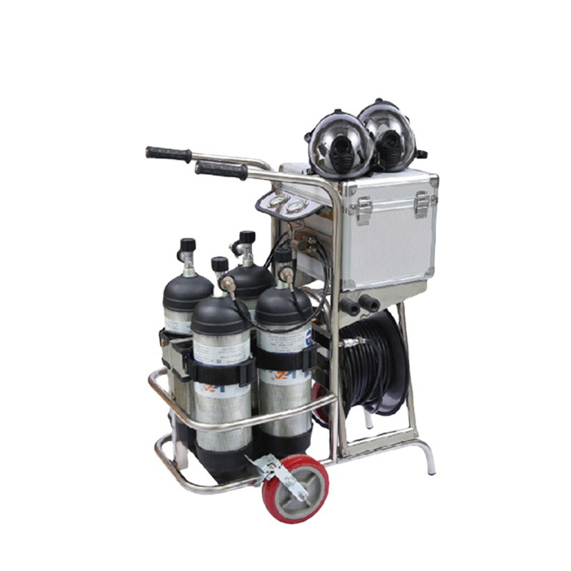 Long-tube Respirator na naka-mount sa Cart